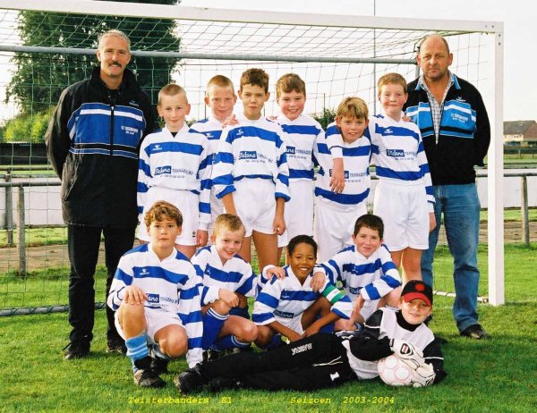 Foto Teisterbanders E1 seizoen 2003 - 2004