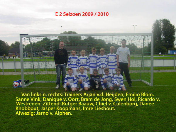 Foto Teisterbanders E2 seizoen 2009 - 2010
