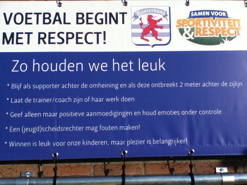 Foto: Spandoek Respect!