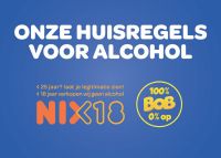 Plaatje: Onder de 18 geen alcohol