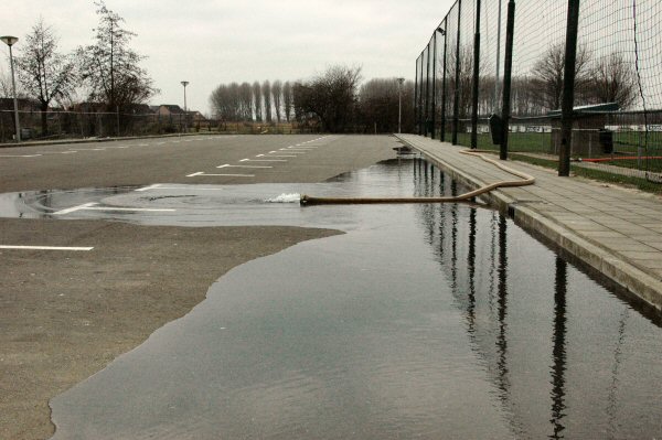 Foto: Schaatsbaan in aanleg