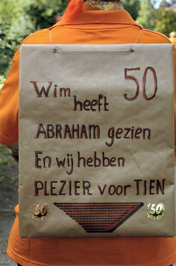 Foto: Wim van Baal ziet Abraham.