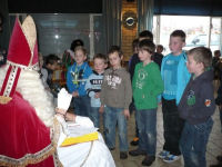 Foto: Sinterklaas op bezoek