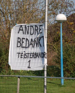 Teisterbanders 1 bedankt André de Ridder