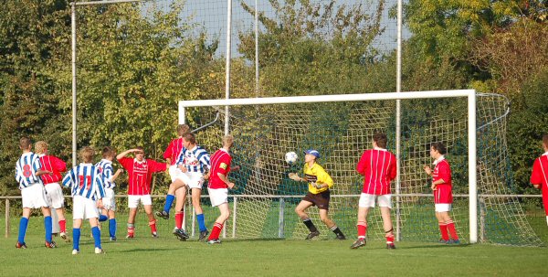 Teisterbanders B1 - sc Everstein B1: de 1-0 in beeld.