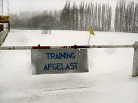 Foto: Trainen afgelast