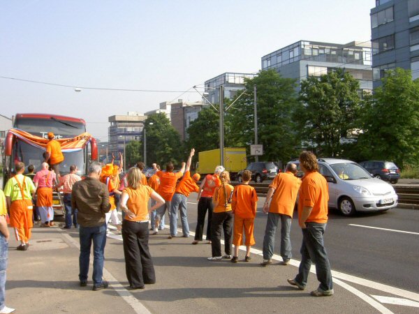 Aankomst in Stuttgart.